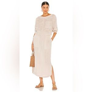 FREE PEOPLENWT! Easy Weekend Setbeige - Dust Storm top and skirt set! S